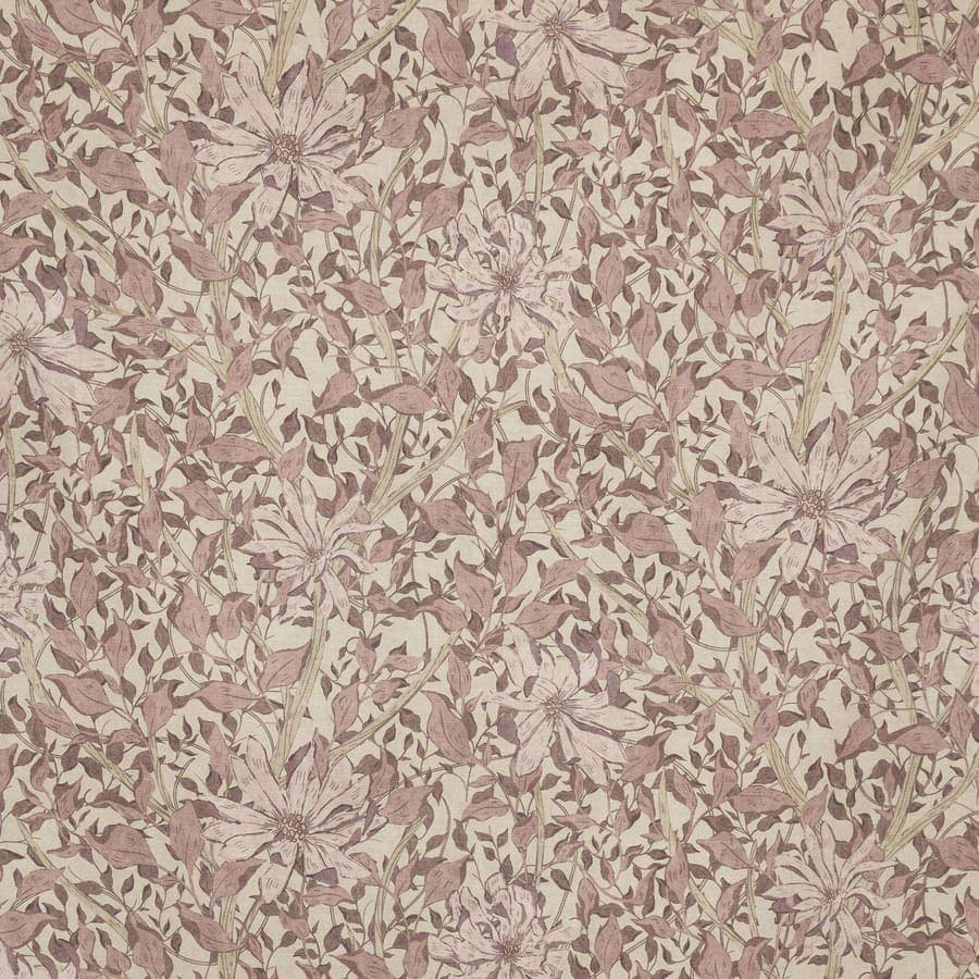 Tyg Maja lila/beige