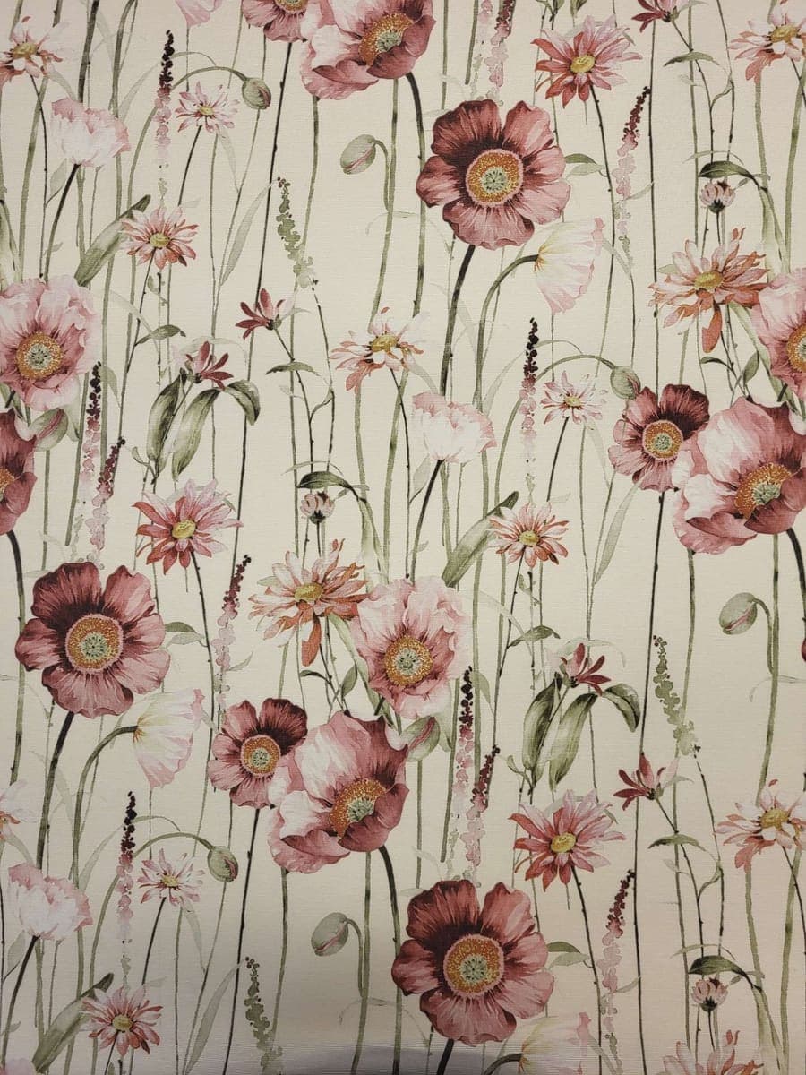 Tyg Rosa blom